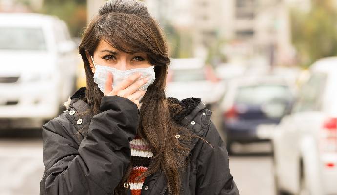 Pollution Face mask city urban exposure