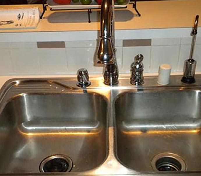 Kitchen Sink Overflow Cleanup