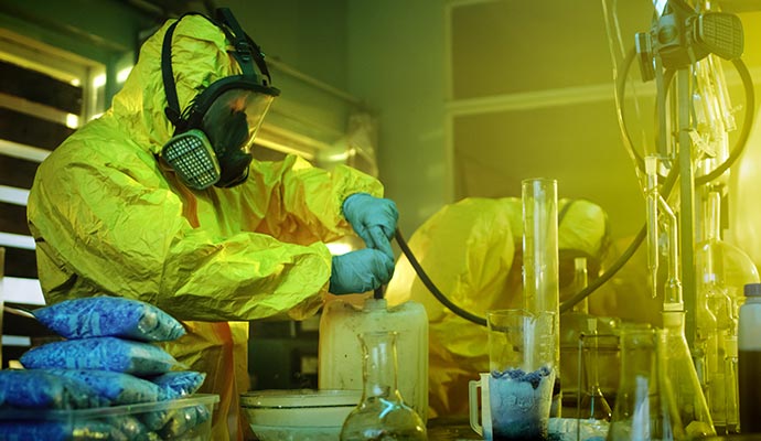 Meth lab cleaning by professionals