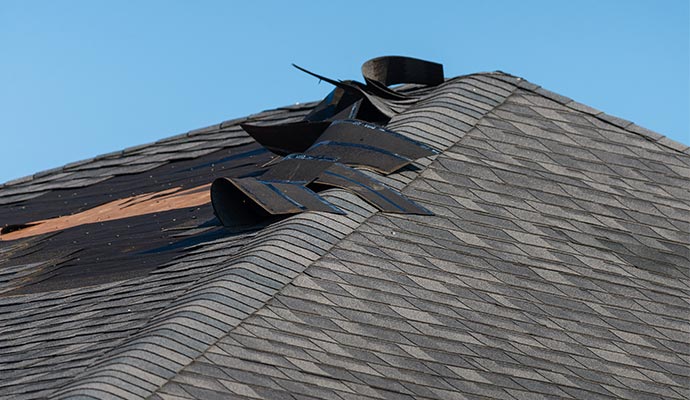 residential shingles damaged roof repair service