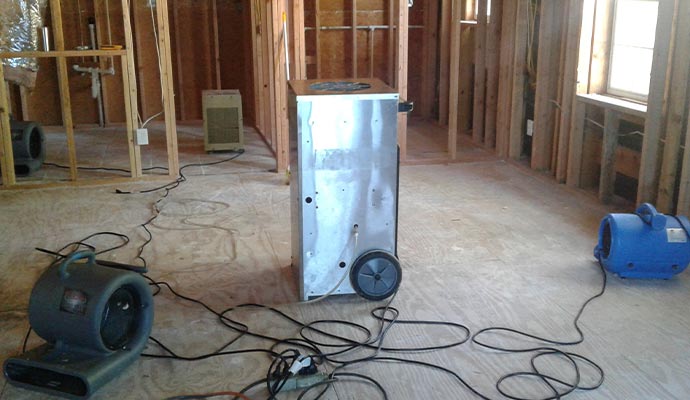 Residential water damage restoration service